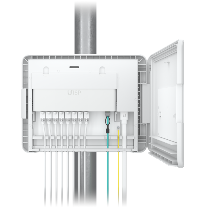 [810010078926] 810010078926 Ubiquiti UISP Box, Outdoor Box for UISP-R  UISP-S, Pole /Wall-Mountablke, IPX6-Rated Water Resistance, Power TransPort Cable Required, 2Yr Warr