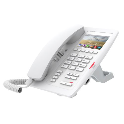 [IPF-H5-W] IPF-H5-W Fanvil H5 Hotel / Office Enterprise IP Phone - 3.5" Colour Screen, 1 Line, 6 x Programmable Buttons, Dual 10/100 NIC, POE, 2 Years Warranty- White