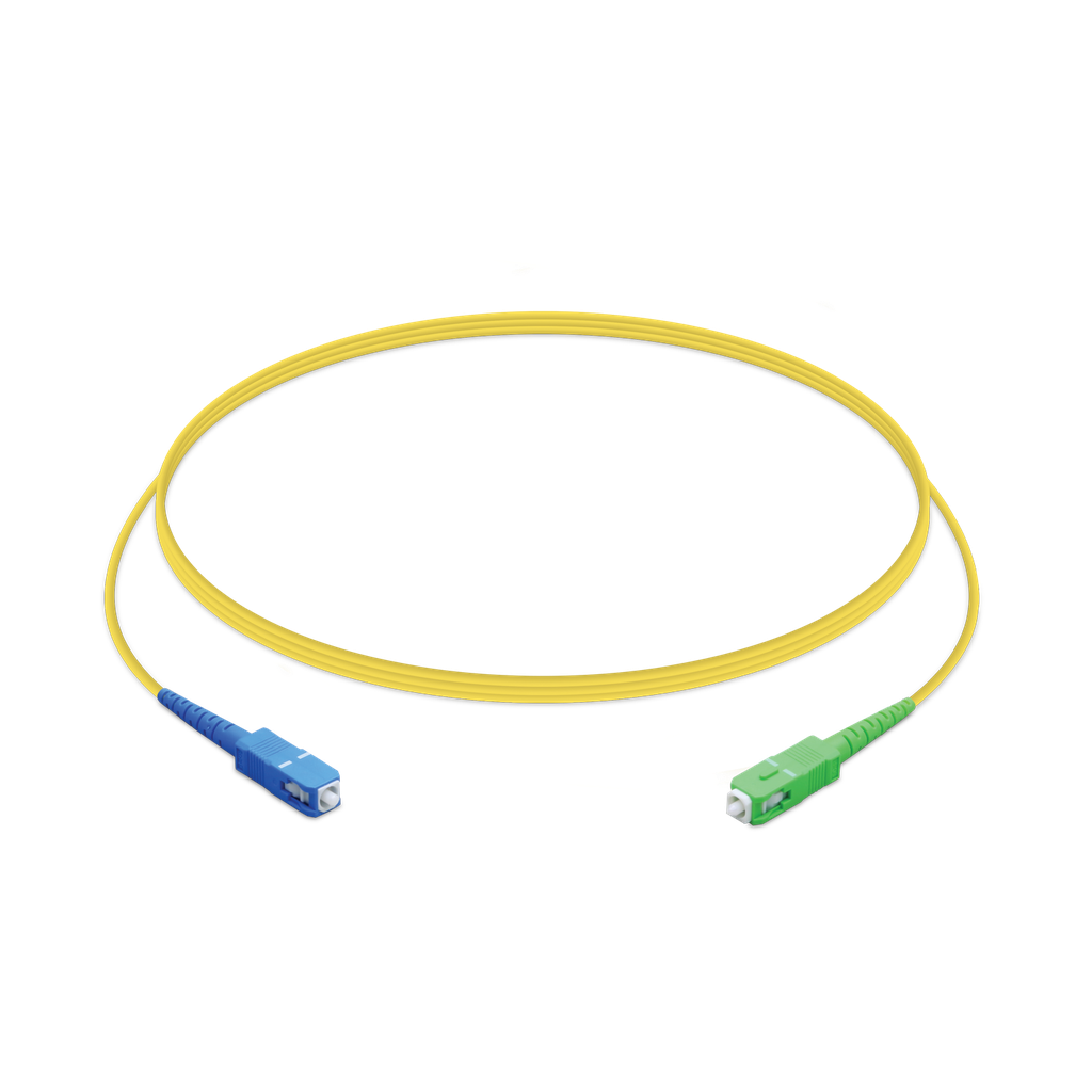[817882026840] 817882026840 Ubiquiti UFiber PatchCord Cable UPC/APC, 1.5m, Single Unit, Ultra-thin 2.0 mm Jacket, SC/UPC to SC/APC, Yellow,  2Yr Warr