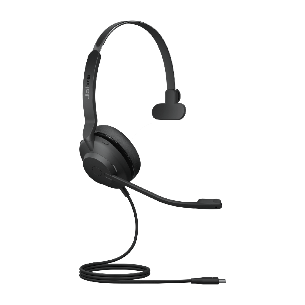 [SPJ-EVL2-30SE-M-UC-C] SPJ-EVL2-30SE-M-UC-C Jabra Evolve2 30 SE Wired USB-C UC Mono Headset, Lightweight  Durable, Noise Isolating Ear Cushions, Plug-and-play, 2-Mic Technology, 2Yr Warranty