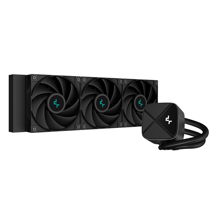 [6933412728412] 6933412728412 DeepCool LS720S Zero Dark Pure Performance Liquid Cooler 360mm 4th Gen Pump 3100 RPM