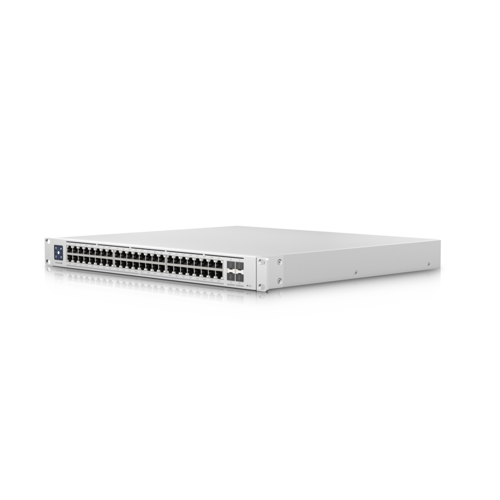 [810010074867] Ubiquiti Switch Enterprise 48-port PoE+ 48x2.5GbE Ports, For Wi-Fi 6 AP, 4x 10g SFP+ Ports For Uplinks, Managed Layer 3 Switch (720W), 2Yr Warr