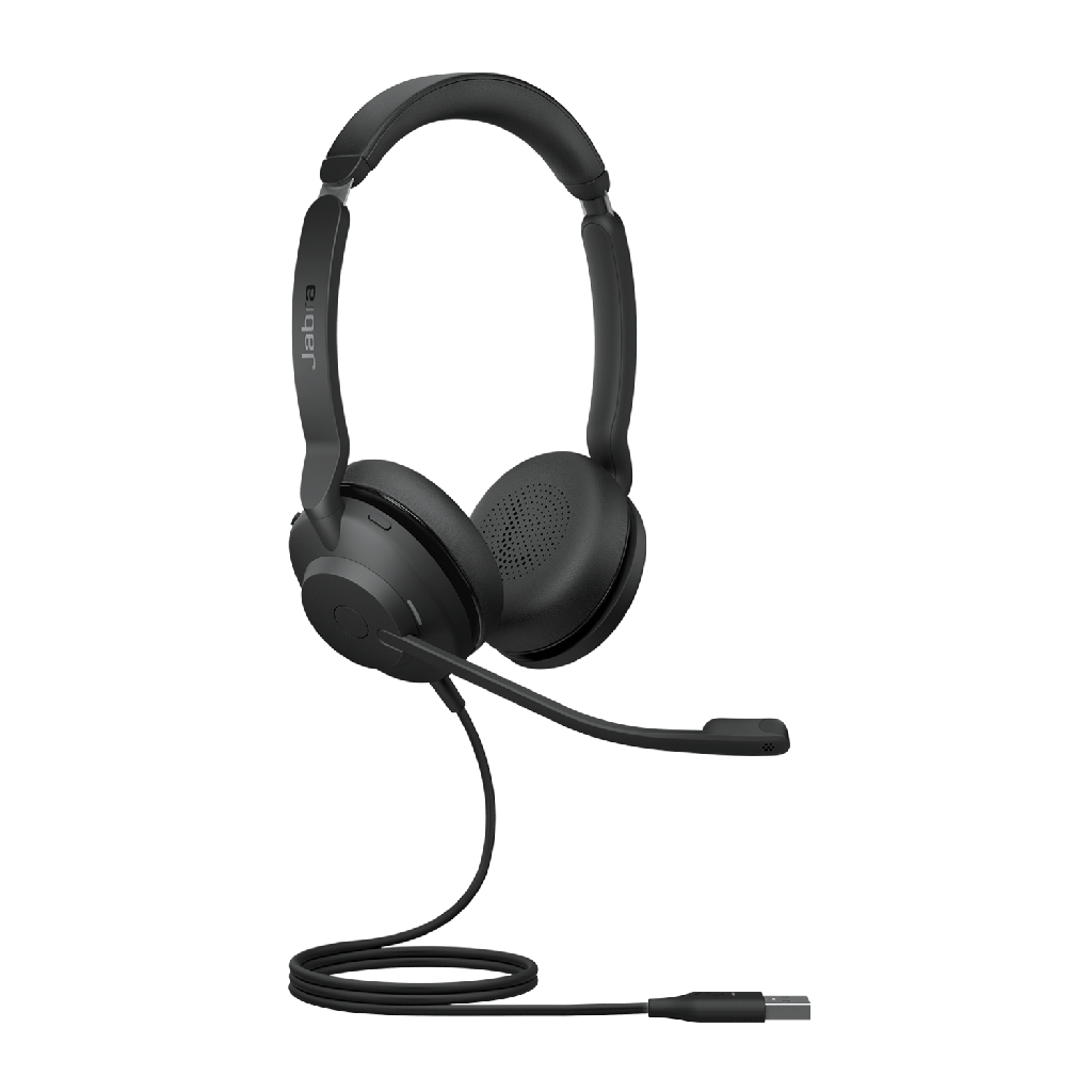 Jabra Evolve2 30 SE Wired USB-A UC Stereo Headset, Lightweight  Durable, Noise Isolating Ear Cushions, Plug-and-play, 2-Mic Technology, 2Yr Warranty