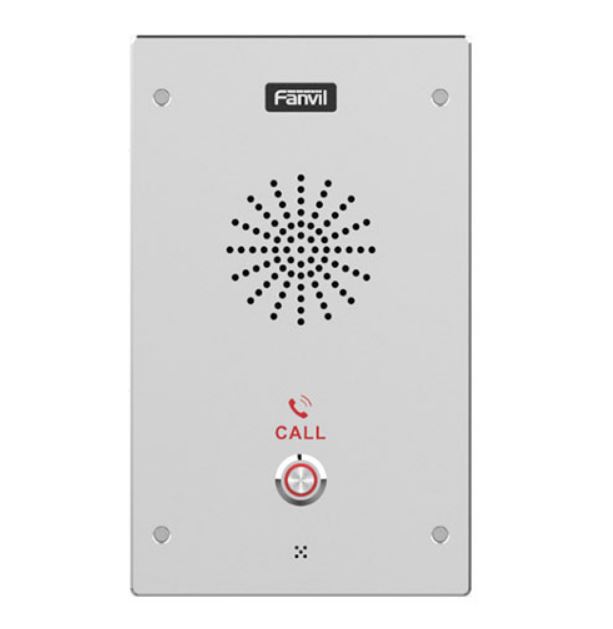 Fanvil i16S Outdoor Audio Intercom, 2 SIP Lines, 1 DSS Key, PoE, IP65  IK10, ONVIF, 2Yr Warranty