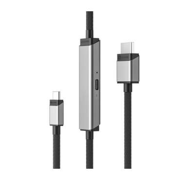[ULCHDPD01-SGR] ALOGIC Ultra USB-C to HDMI with 100W PD Cable - Male to Male - 1m