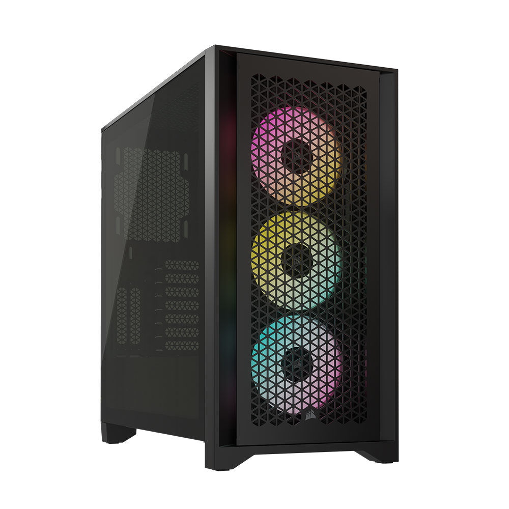 [CC-9011240-WW(4000D-RGB-AIR)] CC-9011240-WW(4000D-RGB-AIR) iCUE 4000D RGB Airflow Tempered Glass Mid-Tower, Black