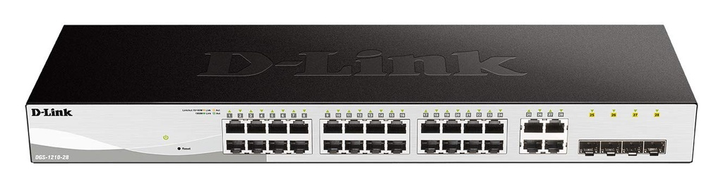 [DGS-1210-28] 24 PORT 10/100/1000MBPS + 4 PORT SFP WEBSMART SWITCH