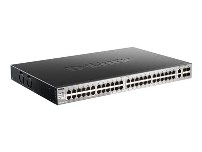 [DGS-3130-54TS] DGS-3130-54TS 54 port Stackable Gigabit Switch with 48 1000Base-T ports and 4 10 Gigabit SFP+ ports and 2 10GBASE-T ports.
