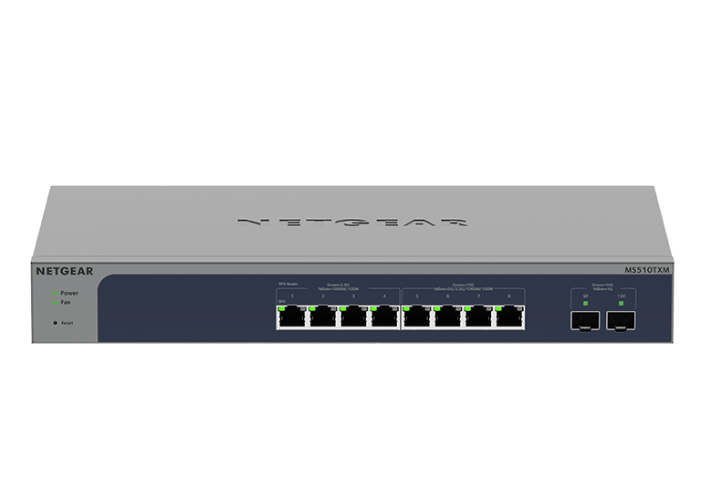 [MS510TXM-100AJS] MS510TXM-100AJS NETGEAR 8-Port Multi-Gigabit/10G Ethernet Smart Managed Pro Switch with 2 SFP+ Ports (MS510TXM)