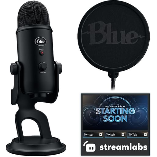 [988-000547(YETI)] 988-000547(YETI) Yeti Game Streaming Kit - POP Filter BLACKOUT
