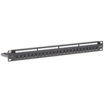 [006.004.0002] 1RU 24 Port CAT6 Universal Termination Rack Mount Patch Panel