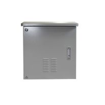 002.015.1266.V 12RU 600mm Wide x 600mm Deep Grey Outdoor Wall Mount Ventilated Cabinet. IP45