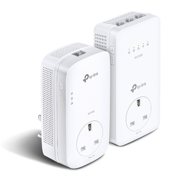 TL-WPA8631P KIT AV1300 Gigabit Passthrough Powerline ac Wi-Fi Kit OneMesh