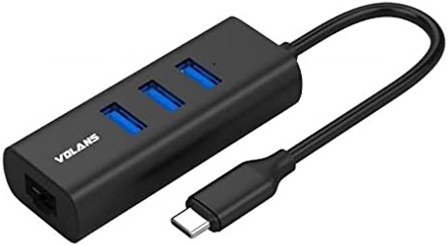 [VL-HJ45] Aluminium 3-Port USB3.0 HUB + RJ45 Gigabit Ethernet Adapter VL-HJ45