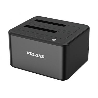 [VL-DS30S] Aluminium 2-Bay USB3.0 Docking Station with Clone VL-DS30S