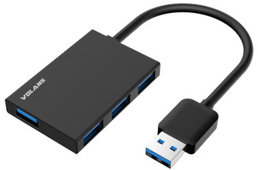 [VL-HB04S] Aluminium 4-Port USB3.0 Hub Slim VL-HB04S 