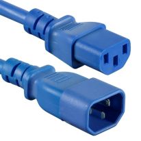 [011.180.1312] 1.5m IEC C13 to C14 Extension Cord M-F: Blue