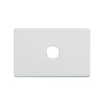 [040.0.0113] 040.0.0113 Elegant 1 Gang Grid and Cover Plate - White