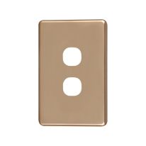 040.000.0032 Classic 2 Gang Switch Cover - Gold
