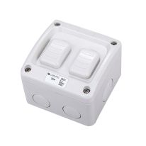 040.000.0222 Weatherproof Double Switch 1 Pole 2Way IP66 250V 20A