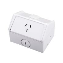 [040.000.0223] 040.000.0223 Weatherproof Single Power Point IP53 250V 10A