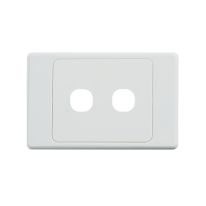 040.000.0332 Ultima 2 Gang Switch Cover - White