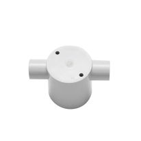 [040.040.0390] 040.040.0390 Deep Junction Box 20mm 2 Way Through - 10 Pack