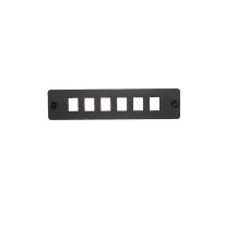 [015.004.0009] 6 Port SC Simplex / LC Duplex FOBOT Faceplate suitable for 015.004.0026 & 015.004.0028