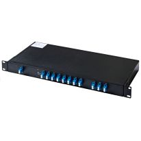 [MD-8CH-1RU-CWDM-1310-DX] PlusOptic Infinimux, 8 Channel (1470-1610nm) Dual Core CWDM Mux / Demux 1RU 19" chassis + 1310nm Pass Through Port, Expansion and Monitoring Port MD-8CH-1RU-CWDM-1310-DX