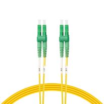 [FL.OS2LCAPCLCAPC10M] FL.OS2LCAPCLCAPC10M 10m LC/APC-LC/APC OS1 / OS2 Singlemode Fibre Optic Duplex Patch Cable 2mm Oversleeving | Yellow
