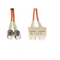 [FL.OM1SCST20M] 20m SC-ST OM1 Multimode Fibre Optic Cable: Orange