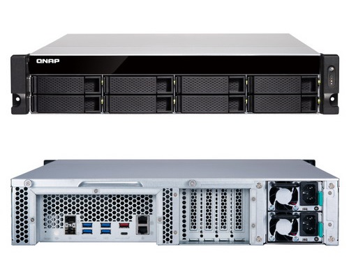 [TS-877XU-RP-3600-8G] 8-Bay NAS, AMD Ryzen 3600 6-core/12-thread 3.6 GHz processor, 8GB DDR4 RAM (max 64GB RAM), 8x 2.5"/3.5" SATA HDD/SSD, 2xGbE LAN