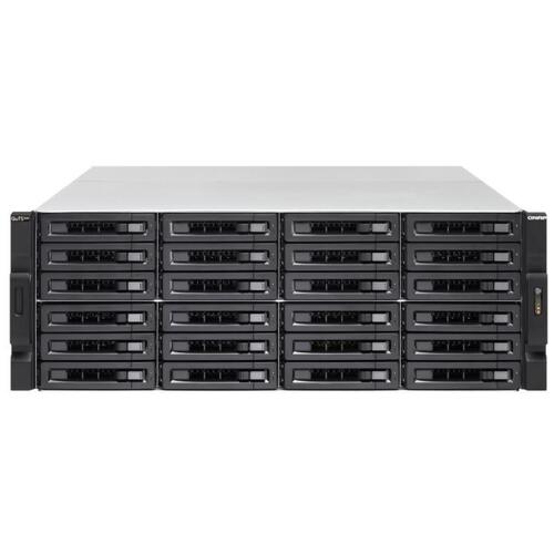 [TS-H2477XU-RP-3700X-32G] 24-Bay QuTS hero NAS, AMD Ryzen 7 3700X 8-core/16-thread 3.6 GHz (Turbo Core 4.4 GHz), 32GB DDR4 RAM (max 128GB RAM), 24 x 2.5"/3.5" SATA HDD/SSD