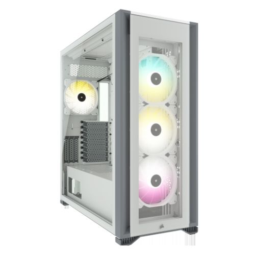 [CC-9011227-WW(7000X-RGB-WH)] iCUE 7000X RGB Tempered Glass Full Tower Smart Case, White