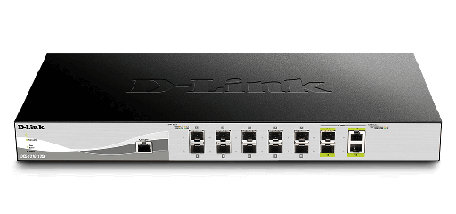 [DXS-1210-12SC] 12-Port 10 Gigabit WebSmart Switch with 12 SFP+ Ports and 2 10GBase-T (Combo) ports