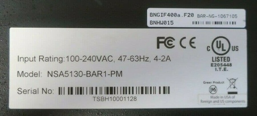 [BNGIF400a.F20] Barracuda CloudGen Firewall F-Series F400 model F20 (8 copper and 4 SFP 1G ports and dual power supply)