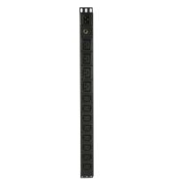 [PDU.12WV.15A] VERTICAL 19" 12 Way PDU Rack Mount Power Rail