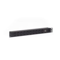 [PDU.10WHC13.15A] 1RU 10 Way C13 10A Outlet Horizontal PDU Rack Mount Power Rail with C19 Inlet