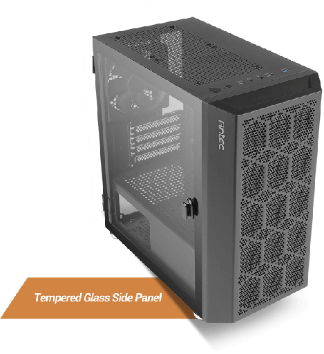 [NX200M-RGB] NX200M RGB Mini Tower Micro ATX Case TG Black NX200M-RGB