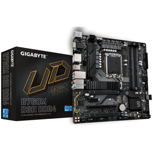 [GA-B760M-D3H-DDR4] B760M D3H DDR4 Micro ATX LGA1700 Motherboard GA-B760M-D3H-DDR4