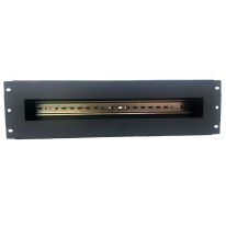 [002.007.1330] 3RU Rack Mount DIN Rail Panel Bracket with Cover