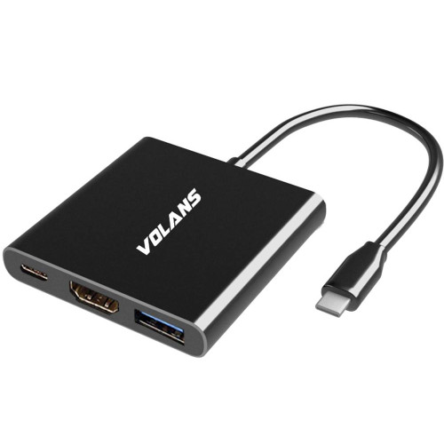 [VL-UCH3C2] VL-UCH3C2 Aluminium USB-C Multiport 4K HDMI USB3.0 Adapter