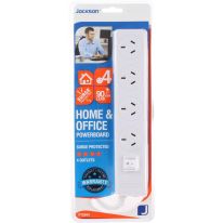 [011.165.5944] Jackson 4 Outlet Surge Protected Powerboard w/ Master Switch