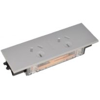 [015.021.0004] OE Elsafe: QIKFIT Dual Auto Switched Power Outlet - 2 x GPO: White