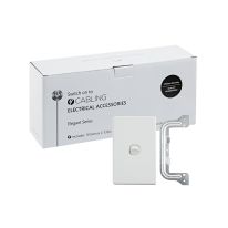 [040.0.0083.10PACK] Elegant Wall Switch 1 Gang 250V 16A - Vertical - 10 Pack with 10 FREE C-Clips