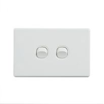 [040.0.0084] Elegant Wall Switch 2 Gang 250V 16A - Horizontal