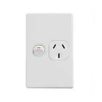 [040.0.0095] Elegant Single Power Point 250V 10A - Vertical
