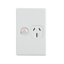 [040.0.0097] Elegant Single Power Point 250V 15A - Vertical