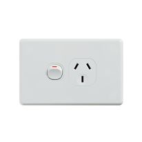 [040.000.0013] Classic Single Power Point 250V 10A - Horizontal
