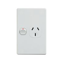 [040.000.0018] Classic Single Power Point 250V 10A - Vertical